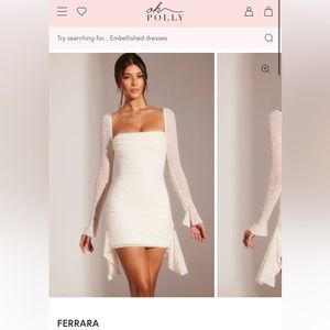 Ferrara Oh Polly Dress Us Size 6 New With Tags, Bridal Shower Bachelorette White